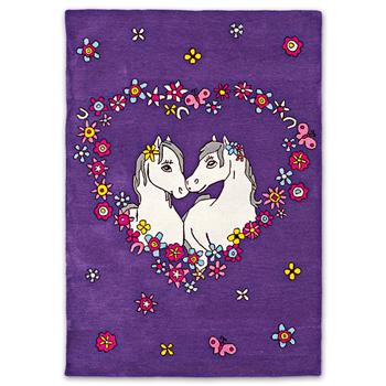 Tapis enfant amour des chevaux Athos et Artémis